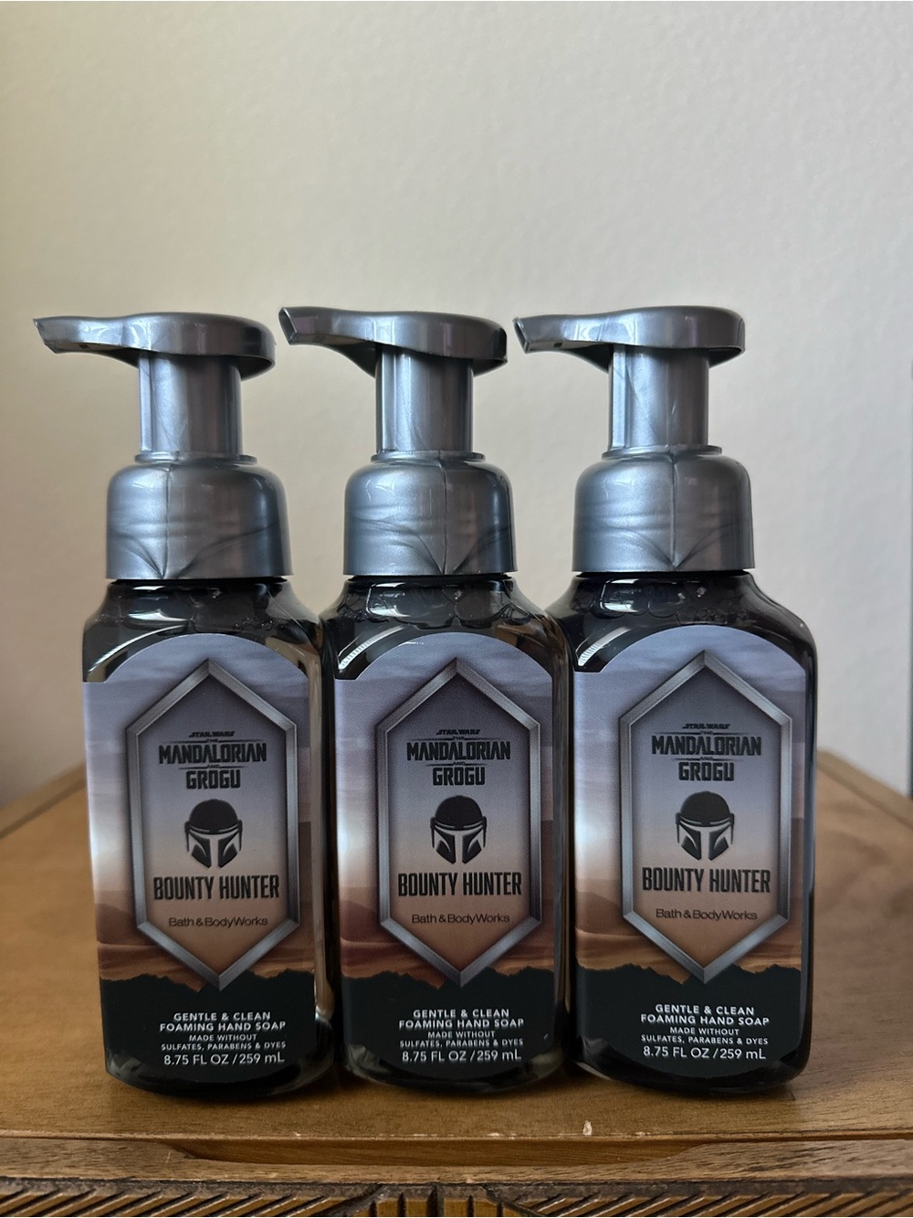X3 Bath & Body Works Star Wars BOUNTY HUNTER foaming hand soaps NEW